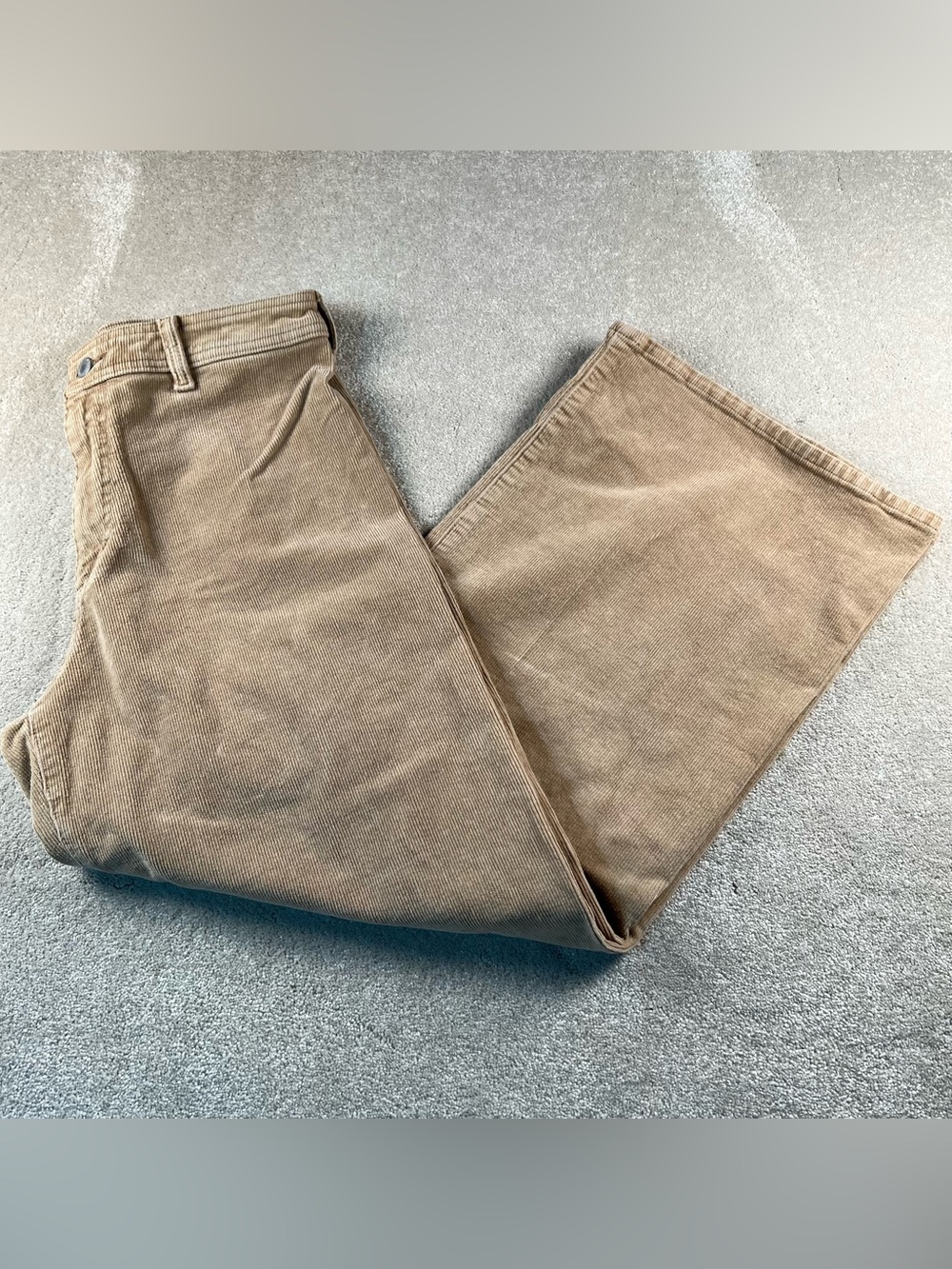 Universal Thread Sailor Wide Leg Corduroy Tan Pants Women's 8